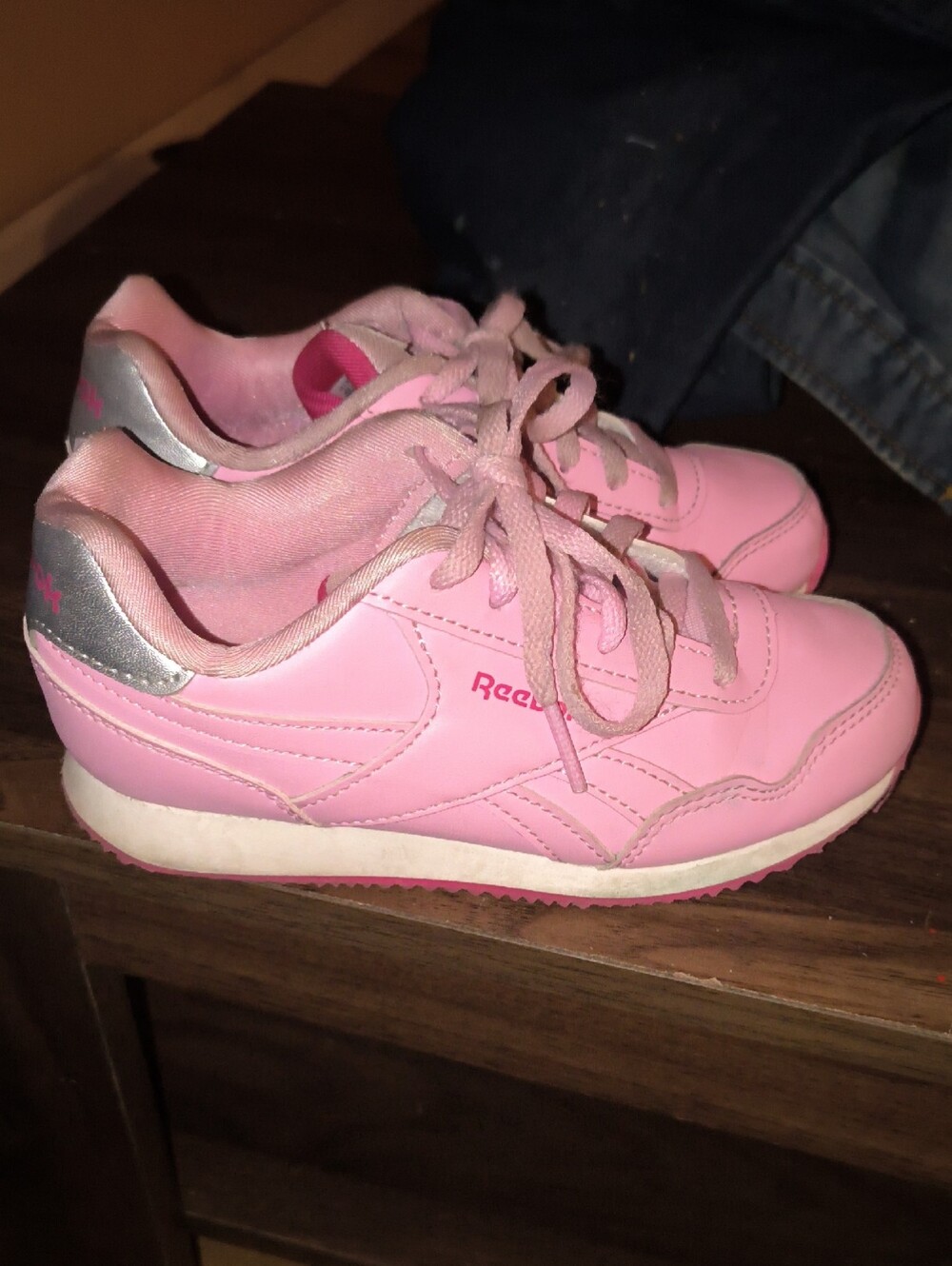 Pink Reebok Royal Classic Jogger Sneaker 3.0 Girls Size 1
